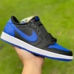 Air Jordan 1 Low 705329-004 Black Blue Y Version