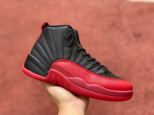 Air Jordan 12 Flu Game Black Red 130690-002