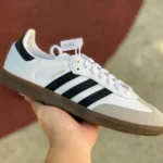 Adidas Samba OG White Grey Black Retro Sneakers HO1877