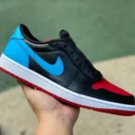 Air Jordan 1 Low CZ0775-046 Reverse Siren Black Red Blue DG Version