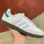 Adidas x KITH Samba White Green Retro Sneakers FX5398