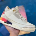 J Balvin x Air Jordan 3 FN0344-901 White Blue Red