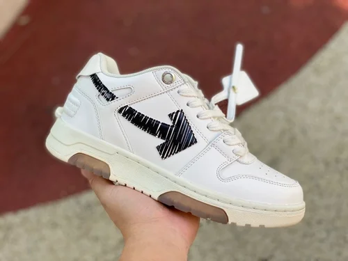 OFF-WHITE White Black Label Rubber Sole Sneakers