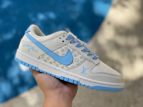 Nike Dunk Low x Louis Vuitton White Blue XD1688-011