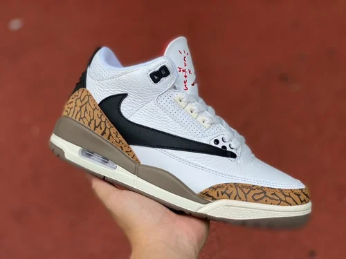 Air Jordan 3 x Travis Scott CT8532-120 White Brown