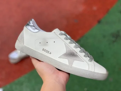 Golden Goose Super Star White Silver Tail