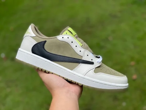 Travis Scott x Air Jordan 1 Low FZ3124-200 Avocado Y Version