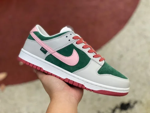 Nike Dunk Low Women's White Pink Green Watermelon Retro Sneakers FN8923061