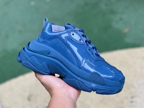 Balenciaga Blue TPU Triple S Vintage Dad Shoes