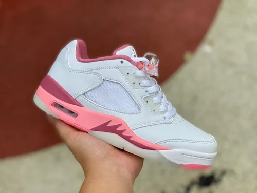 Air Jordan 5 Crafted For Her DX4390-116 White Pink