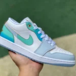 Air Jordan 1 Low FN8899131 White Blue Green Retro