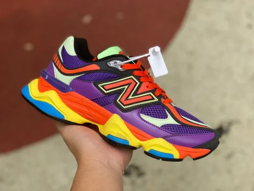 New Balance 9060 Purple Red Yellow Joe Freshgoods Retro Running Shoes U9060NBX