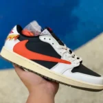 Travis Scott x Air Jordan 1 Low DM7866928 White Black Orange Reverse Swoosh