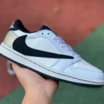 Travis Scott x Air Jordan 1 Low DM7866814 White Grey Reverse Swoosh