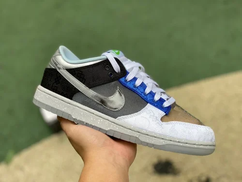 CLOT x Nike Dunk Low Brown Blue Grey FN0316999