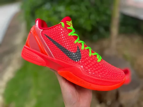 Nike Zoom Kobe 6 Reverse Grinch - Green Red Christmas Basketball Shoes