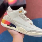 J Balvin x Air Jordan 3 FN0344-901 White Blue Red