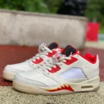 Air Jordan 5 Low DD2240-100 White Red