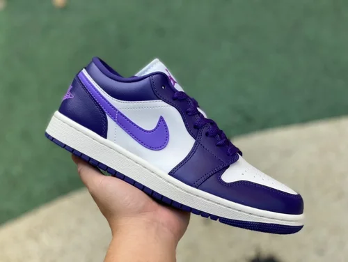 Air Jordan 1 Low DC0774-502 White Purple