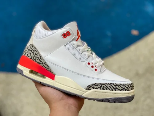 Air Jordan 3 Georgia Peach CK9246-121 White Red