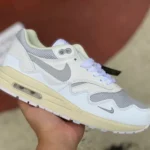 Nike Air Max 1 x Patta White Grey Wave Running Shoes DQ0299-100