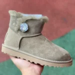 UGG Bailey Mini Bailey Button 11 Light Green Diamond Boots