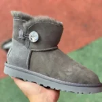 UGG Bailey Mini Bailey Button 11 Grey Diamond Boots