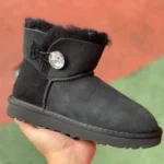 UGG Bailey Mini Bailey Button 11 Black Diamond Boots