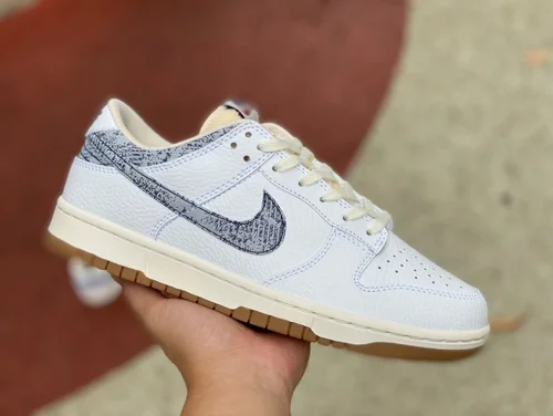 Nike Dunk Low Washed Denim Retro Sneakers FN6881-100