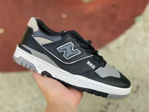 New Balance NB550 Black Grey Pure Original Retro Basketball Shoes BB550SR1