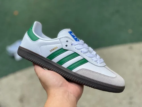 Adidas Samba OG White Green Retro Sneakers IG1024