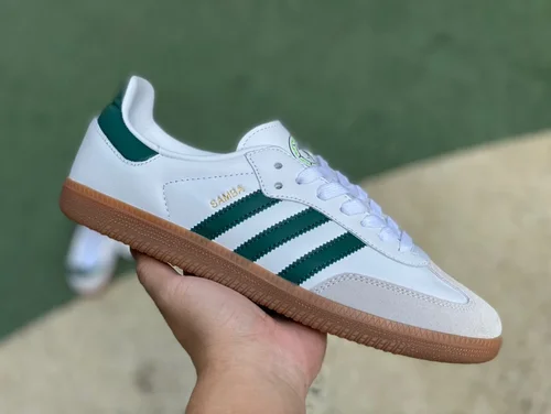 Adidas Samba Team White Green Retro Sneakers HQ7036