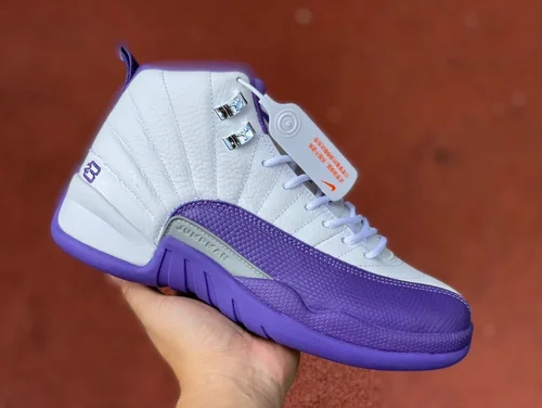 Air Jordan 12 White Purple High Top CT8013-150