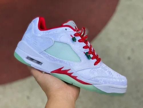 CLOT x Air Jordan 5 Low 1551183 White Red