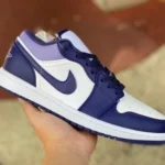 Air Jordan 1 Low 553558515 White Purple Retro