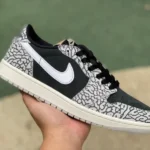 Air Jordan 1 Low CZ0790001 Black Grey Elephant Print Retro