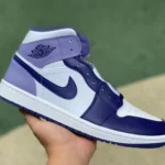 Air Jordan 1 Mid White Purple DQ8426-515