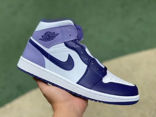 Air Jordan 1 Mid White Purple DQ8426-515