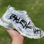 Balenciaga 7.0 White Black Hand-Painted Vintage Dad Shoes