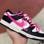 Nike Dunk Low Multi Black White Pink Double Hook FD4623-131