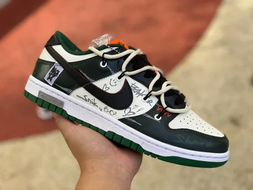 Nike Dunk Low Retro White Black Orange Green DD1391-300