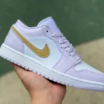 Air Jordan 1 Low DC0774-501 White Purple Retro