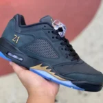 Air Jordan 5 Low Black Metallic Retro Basketball Shoes DJ1094-001