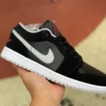 Air Jordan 1 Low 553558-032 Black Purple Retro