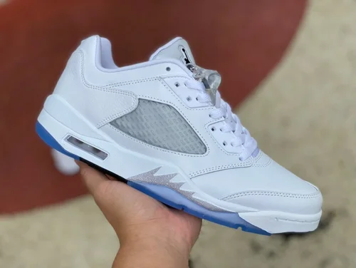 Air Jordan 5 Low 819172-122 White Silver