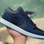 Air Jordan 1 Low FJ5478-010 Black White Blue SE Retro