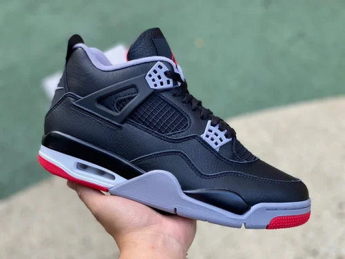 Air Jordan 4 Bred Reimagined FV5029-006 Black Red