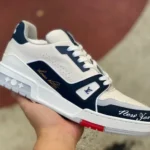 Louis Vuitton Trainer White Black Blue Red