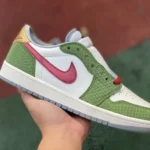 NIKE AIR JORDAN 1 LOW FN3727-100 White Green Red