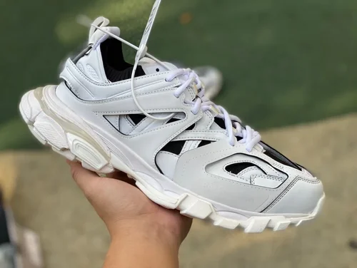 Balenciaga Triple S White Black Sneakers